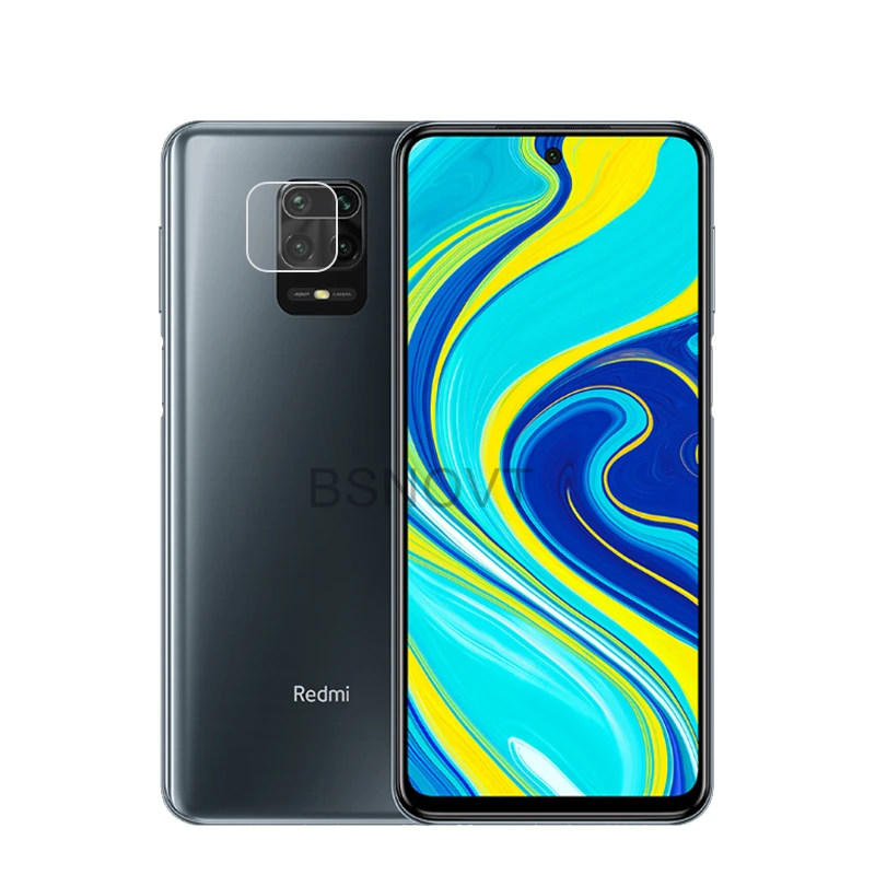 2 шт. прозрачное стекло для Xiaomi Redmi Note 9S Защита объектива камеры плоская пленка