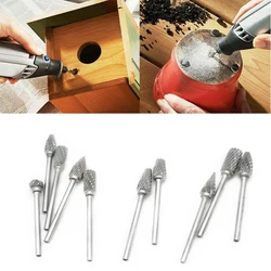 Mèches rotatives en carbure de tungstène 3x6mm, fraises rotatives, meulage du métal et du diamant, fraises pour le travail du bois, 1/8 
