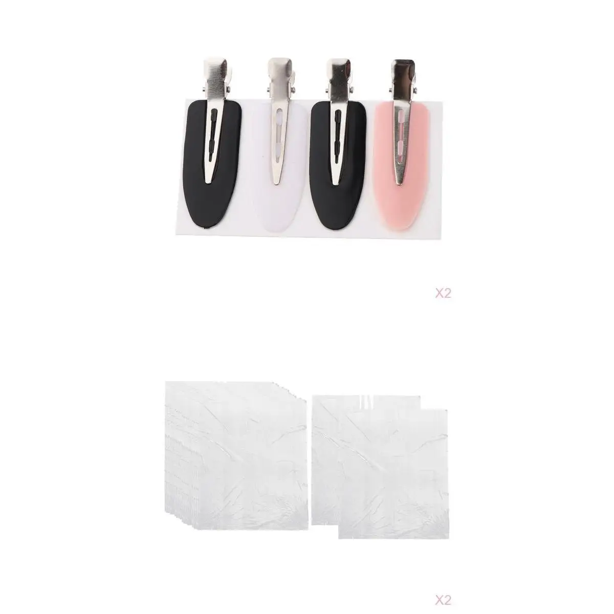 200PC Disposable Hair Cutting Solon Capes Gown w/ 8X No Bend Hair Bangs Clip
