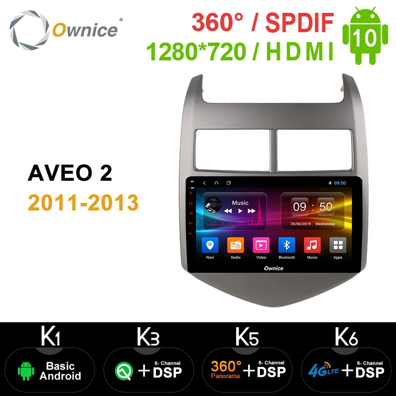 Ownice 8 ядерный Android 10 0 автомобильный DVD плеер для CHEVROLET AVEO 3 SONIC 2011 2012 2013 GPS Navi 360 Panorama DSP