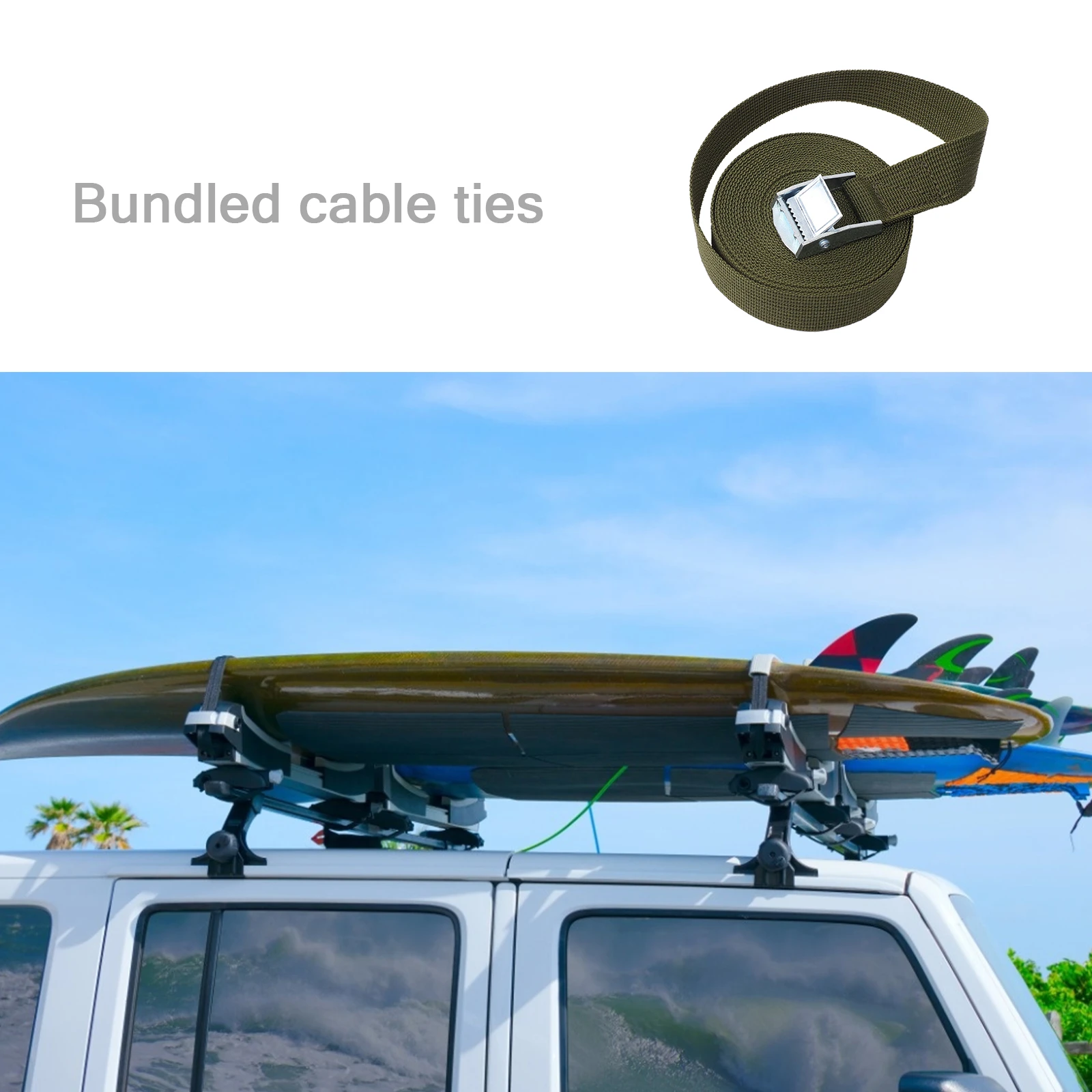 Correas de amarre bloqueo de sujeción, juego de correas para Portabicicletas, 6 M, 2/4 paquetes|Cintas - AliExpress