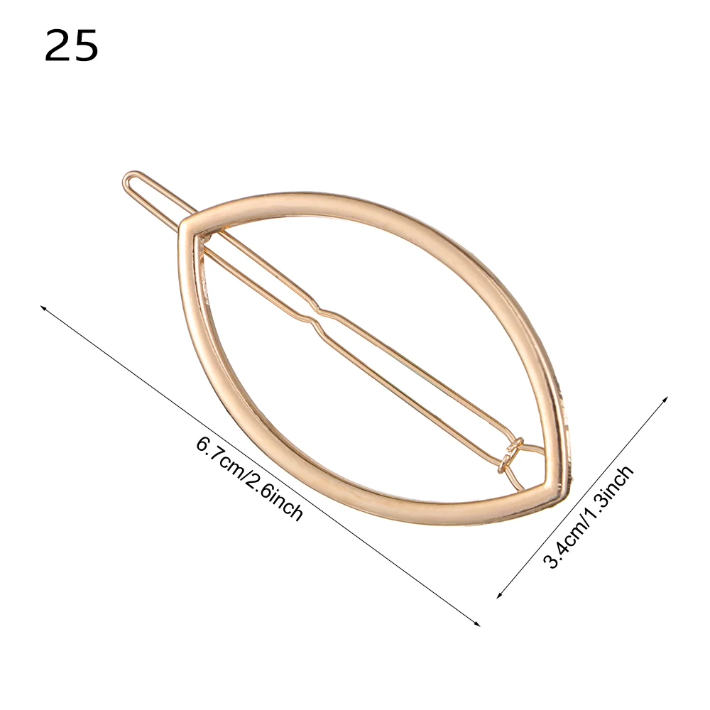 Style 5-25 1 шт., модные женские Геометрические заколки для волос, заколки для волос, Звездный зажим для волос сердце, нежные заколки для волос, заколка для волос, ювелирные изделия для волос, аксессуары для волос - Цвет: Style 5-25