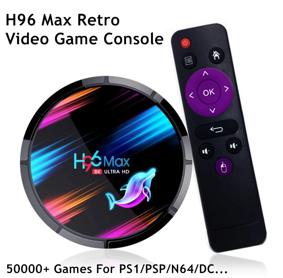 Super Console X Max H96 Retro Video Game Console For Ps1 Psp N64 50000+  Games Player Android 9.0 Tv Gaming Media Box Kids Gift - Handheld Game  Players - AliExpress
