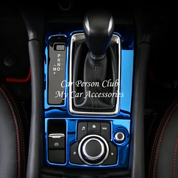 

For Mazda 3 Axela LHD 2017-2019 Interior Console Gear Shift Box Frame Panel Cover Trims Stainless Steel Car Molding Accessories
