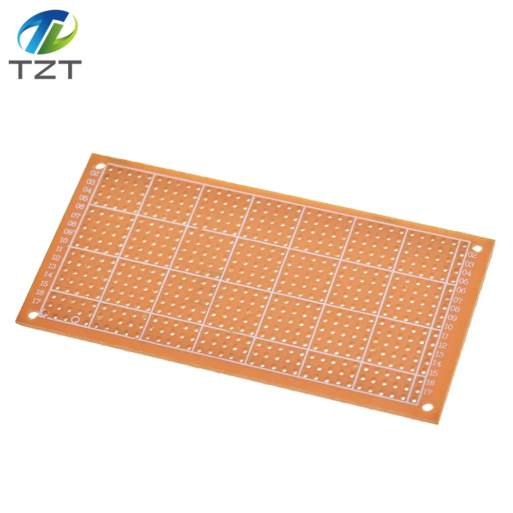 Single Side universal 5x10cm Solderless PCB Test Breadboard Copper Prototype Paper Tinned Plate Joint holes DIY prototype pcb board