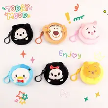 Sac en peluche Mickey Minnie Donald Winnie l'ourson, porte monnaie Kawaii Dianey, joli cadeau pour enfant