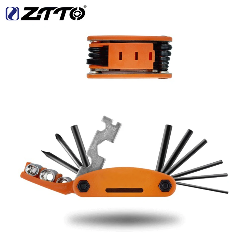 

ZTTO MTB Road Bicycle 16 in 1 Multifunction Repair Tools Mountain Bike Kit Hex Spoke Screwdriver Tool Cycling Bike Repair Tools