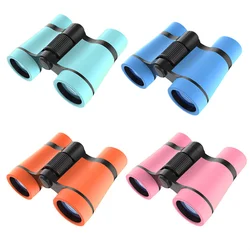 Binoculares de plástico 4x30 para niños, telescopio para juegos al aire libre, juguetes, ocular compacto, lente óptica, objetivo, regalo de Navidad