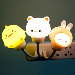 Lampe LED USB à l'effigie d'un ourson avec télécommande, luminaire décoratif d'intérieur, idéal pour la chambre d'un bébé ou d'un enfant, nouveau modèle 