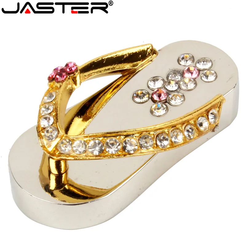 USB флеш накопитель JASTER Lovely Ювелирное Украшение туфелька с кристаллами