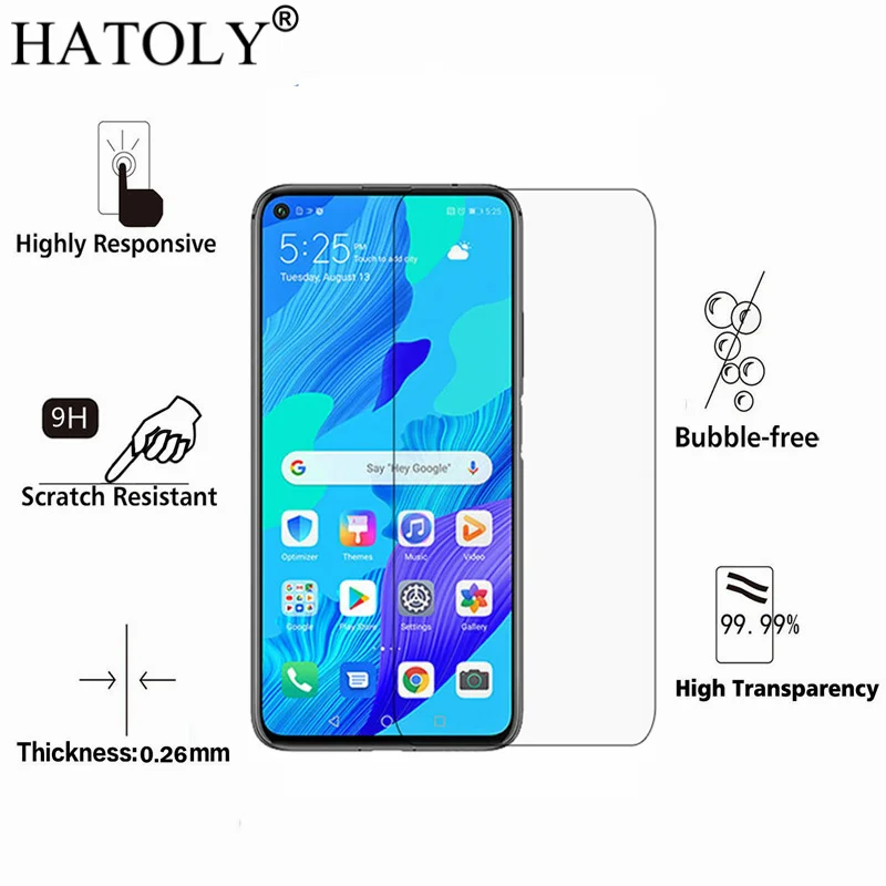 2 шт стекло для huawei Nova 5T закаленное стекло 2.5D 9H Защита экрана для huawei Nova 5T HD закаленное стекло huawei Nova 5T