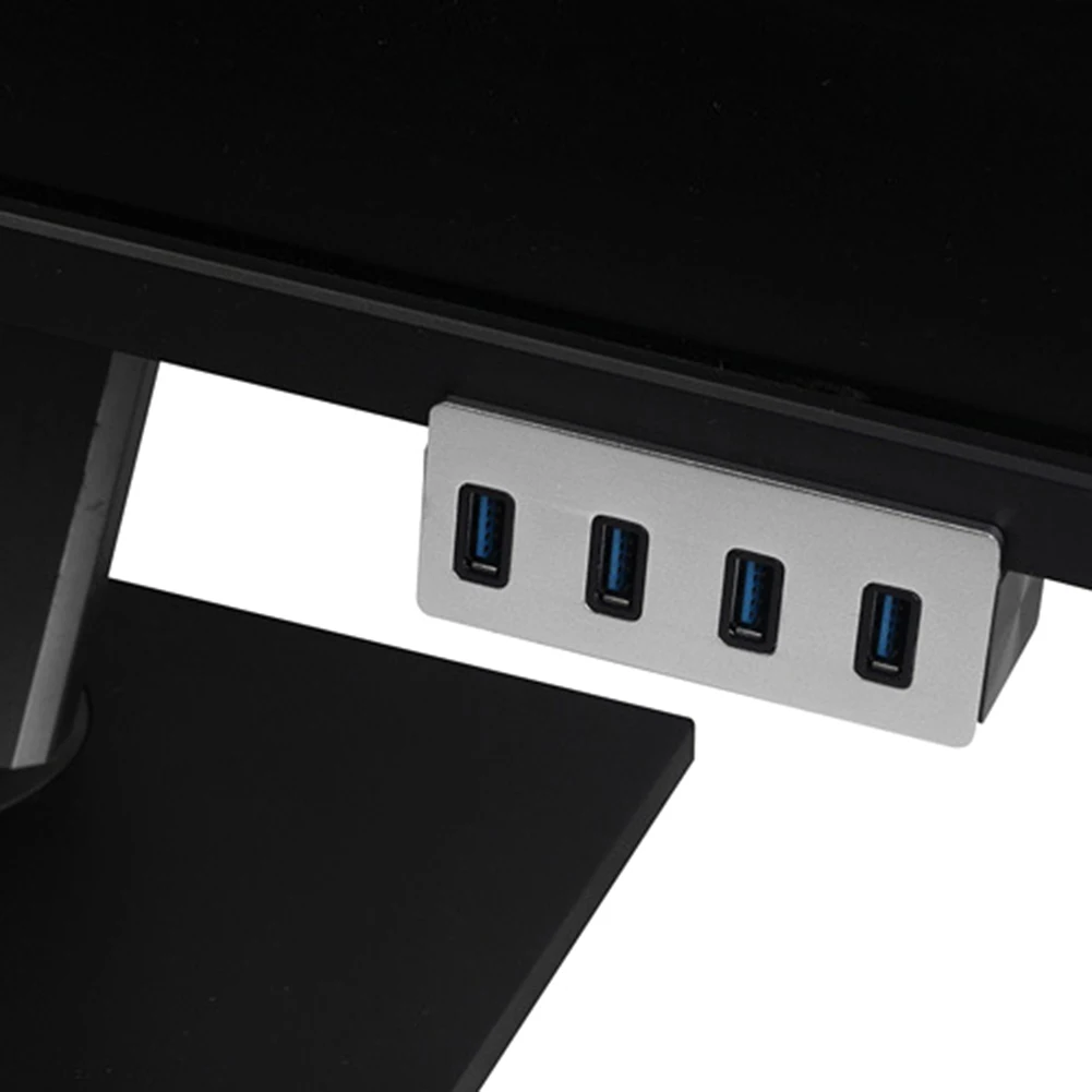 4 порта USB 3,0 клеммы для проводов-хаб на зажиме Алюминий 5 Гбит/с высокоскоростной usb-разветвитель для Windows XP Vista 7 8 и MAC с поддержкой USB