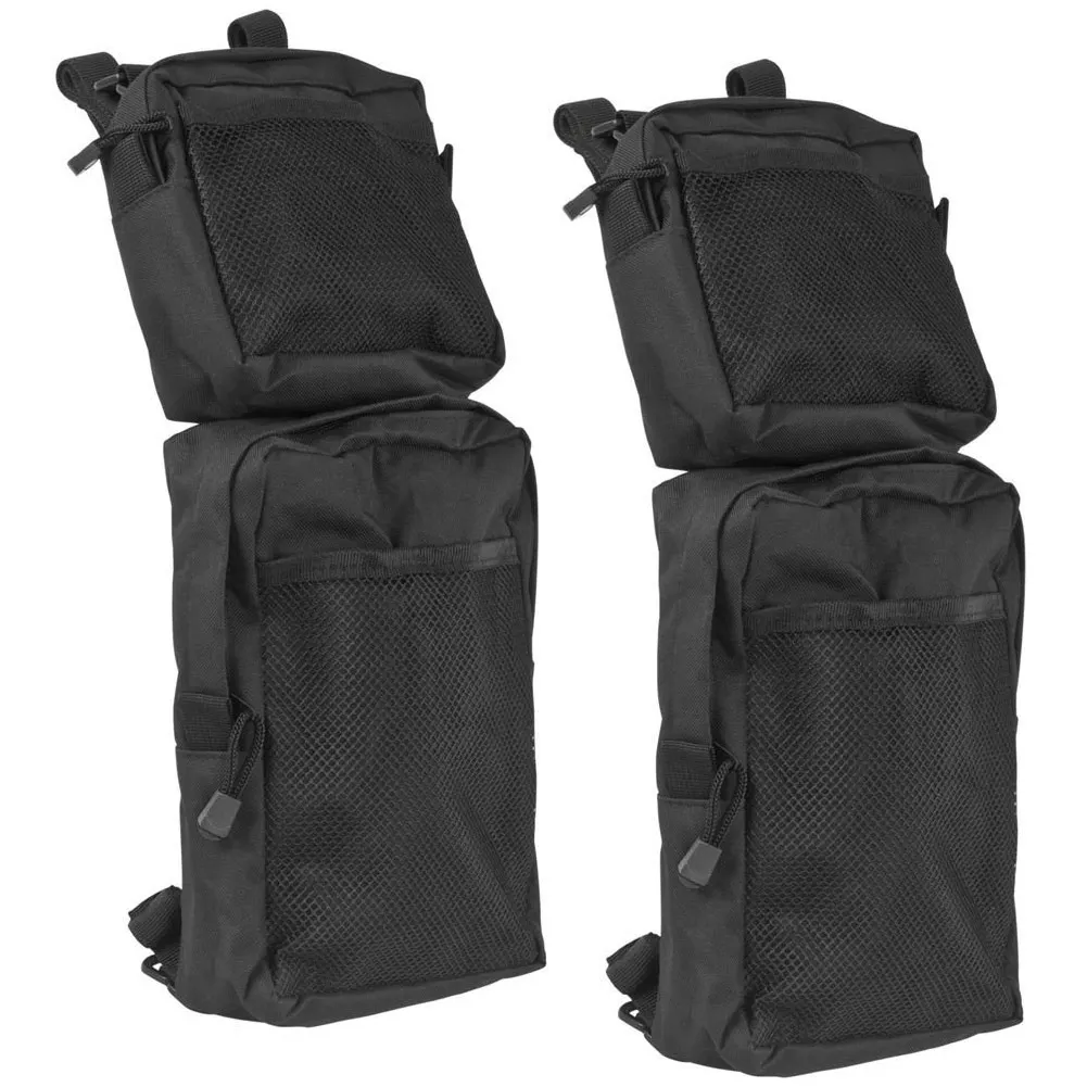 2PCS 600D Oxford ATV Fender Bags ATV Tank Saddle Bags Cargo Storage Hunting Beach