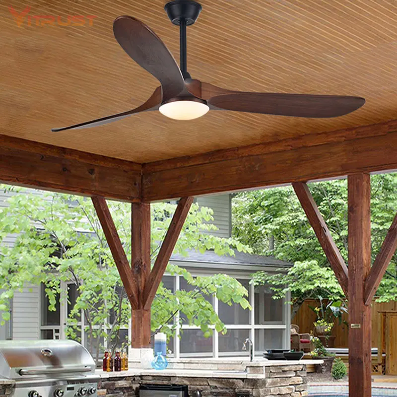 Modern Reversible DC Ceiling Fan 3 Blade Ceiling Fan with Light LED Remote Control Super Quiet Fan