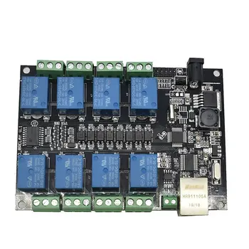 

AC250V 8 Channel Remote Control Board NC-1000 Ethernet RJ45 TCP/IP Relay Integrated 485 Networking Controller DC7-24V