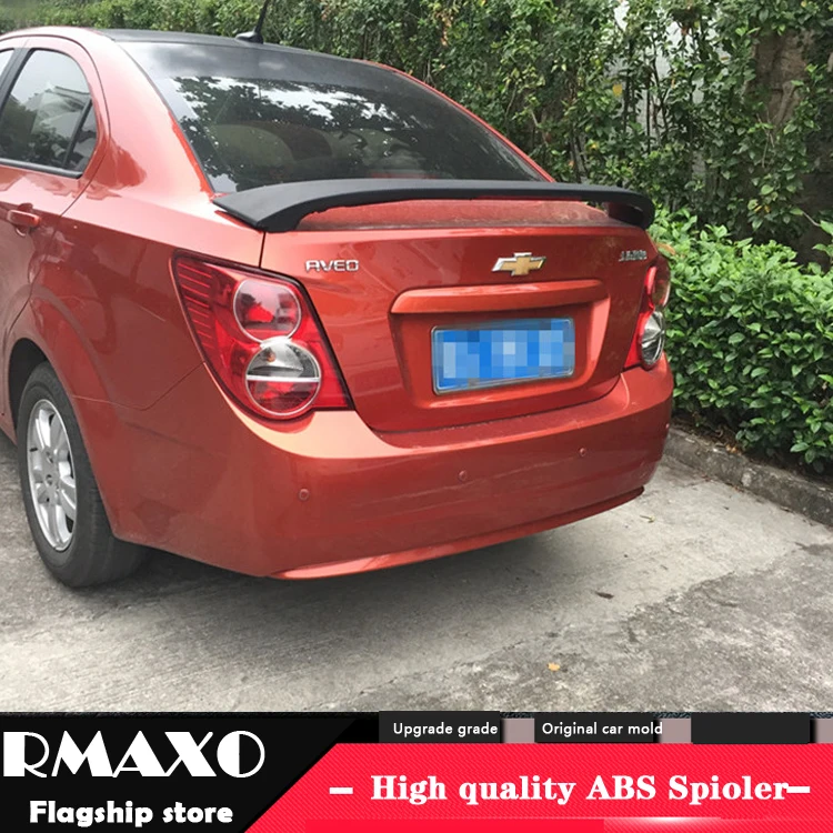 Спойлер для Chevrolet Aveo 2011-2015 высококачественный АБС-пластик цветной задний спойлер