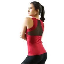 PENERAN Pro, топ для йоги с подкладкой, сухая спортивная рубашка для женщин, сетчатый, спортивный топ для спортзала, женские дышащие топы для фитнес-тренировки, Femme, красный