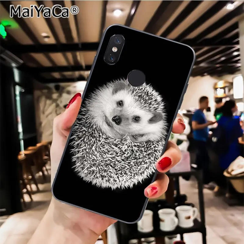 MaiYaCa Animal cute cartoon hedgehog painting Phone Case for Xiaomi Redmi8 4X 6A Redmi Go Redmi5 5Plus Note7 8ProA1 A2Lite