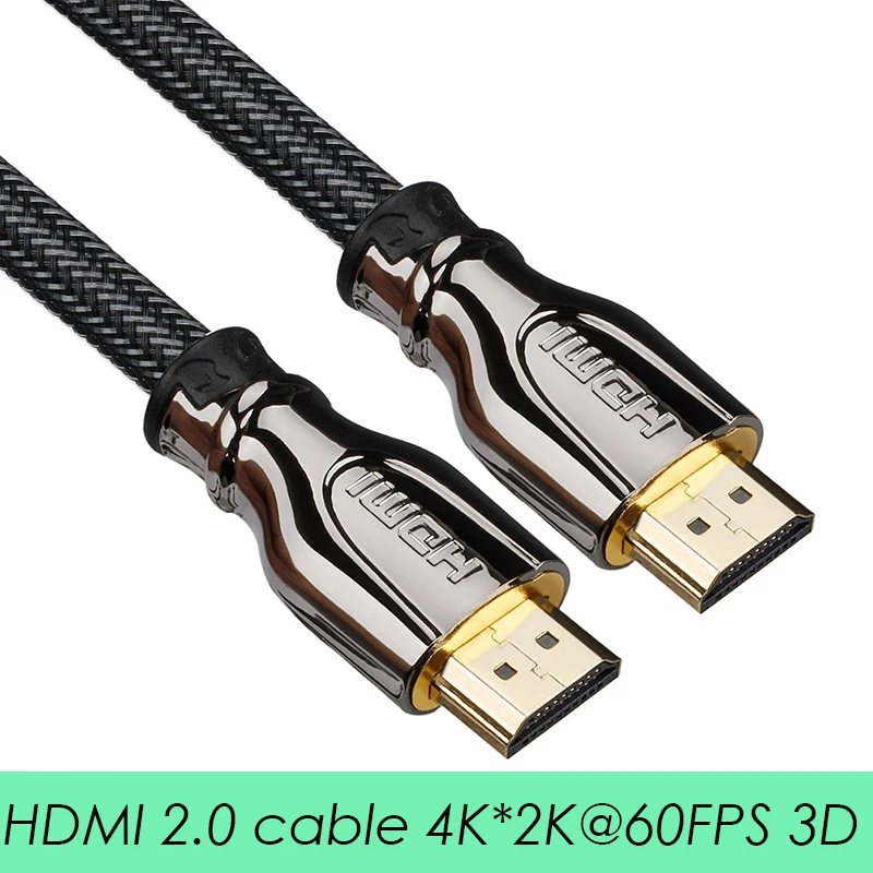 HDMI кабель в HDM 2 0 Версия 3D 4K 60FPS HD видео данных ARC tv Box lcd проектор 1 м 5 с покрытием |