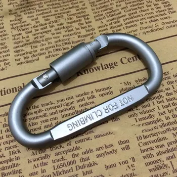 

Multifunction Durable Aluminum Alloy Carabiner Lightweight D Shape Quick Link Connector Buckle Clip Hiking Camping Keychain Tool