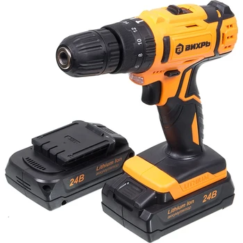 

Drill-screwdriver vortex да-24л-2ку, 2AH, with two batteries, (72/14/19)