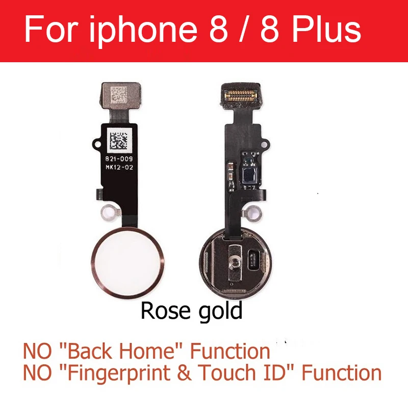For i8 8p rose gold Кнопка домой гибкий ленточный кабель для iPhone 5S, SE 6 6s 7 8 plus кнопка домой с гибким кабелем без сенсорного ID отпечатков пальцев в сборе - Цвет: For i8 8p rose gold