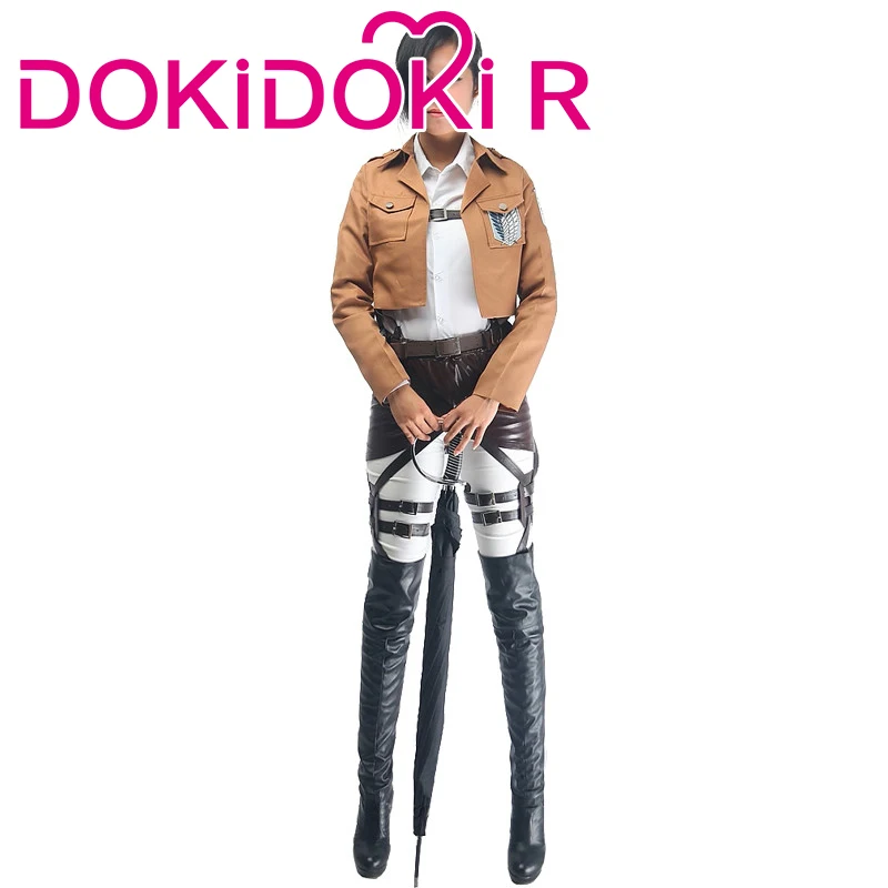 DokiDoki R аниме Атака Титанов косплей Микаса Аккерман Eren Jager костюм|Костюмы аниме| |