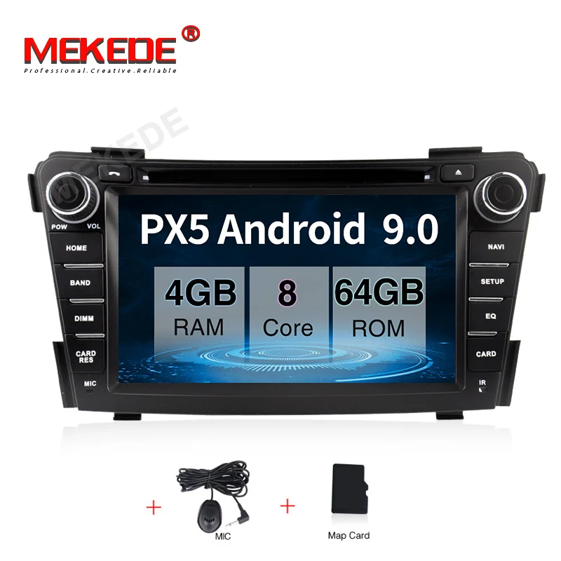 PX5 4G ram 2 din Android 9,0 автомобильный DVD gps плеер для hyundai i40 автомобильный радиоприемник стерео wifi bluetooth Поддержка с диагностическим разъемом и цифровым видеорегистратором зеркальное соединение - Цвет: 64G CAR DVD