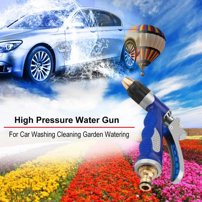 Water Sprayer Gun for Car Washing Cleaning Garden Watering Tool High Pressure Blue Accessories | Автомобили и мотоциклы