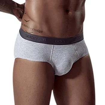 

Men Underwear Brand Sexy Gay soft solid casual Underpants Man Briefs Mens Brief Jockstrap Cuecas Male Panties Hombre Breathable
