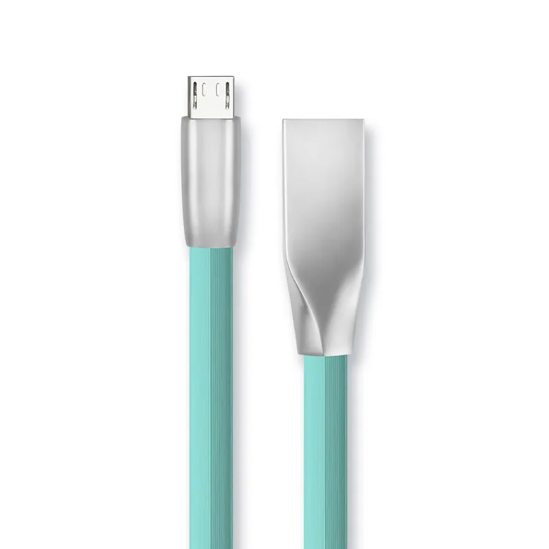 Кабель Micro USB кабель для быстрой зарядки для Android C202 - Цвет: green 1m