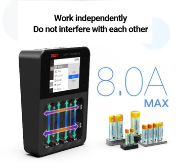 

ISDT C4 8A Touch Screen Smart Battery Charger Screen With USB Output For 18650 26650 AA AAA Battery NiMH Battery For RC Mode