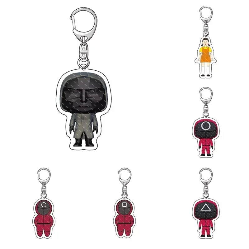 Кальмар брелок с рисунком из игры кулон Косплей 이lee Lee Jung Jae такой же стиль кальмар