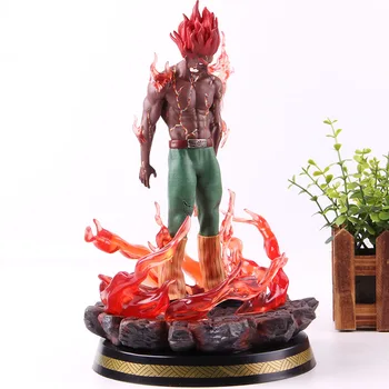 

1/7 Scale Anime Naruto Shippuden Figure Might Guy GK Statue with LED Light Naruto Action Figure PVC Collectible Model Toy