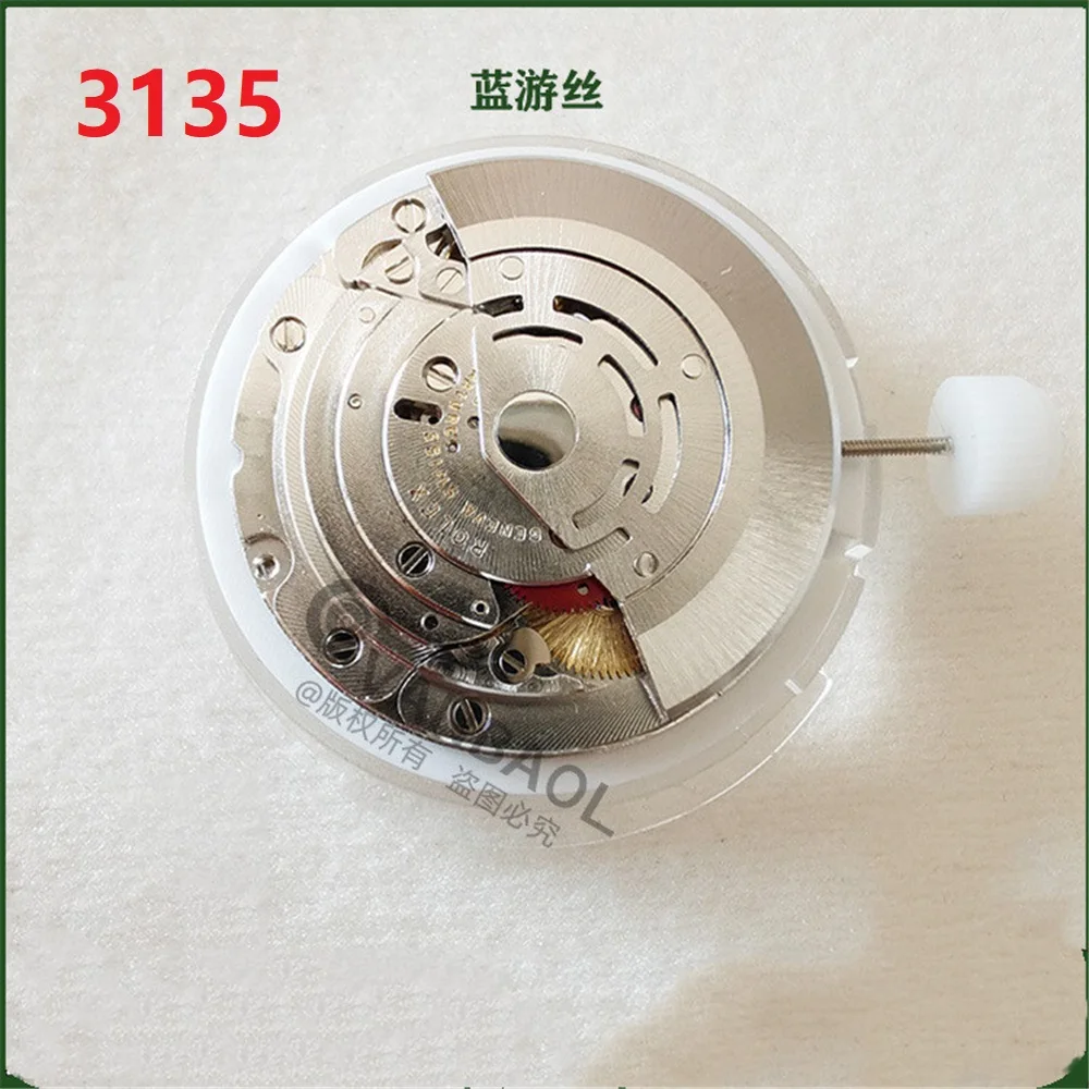 China RLX 3135 movement blue balance clone automatic mechanical movement men watch movement