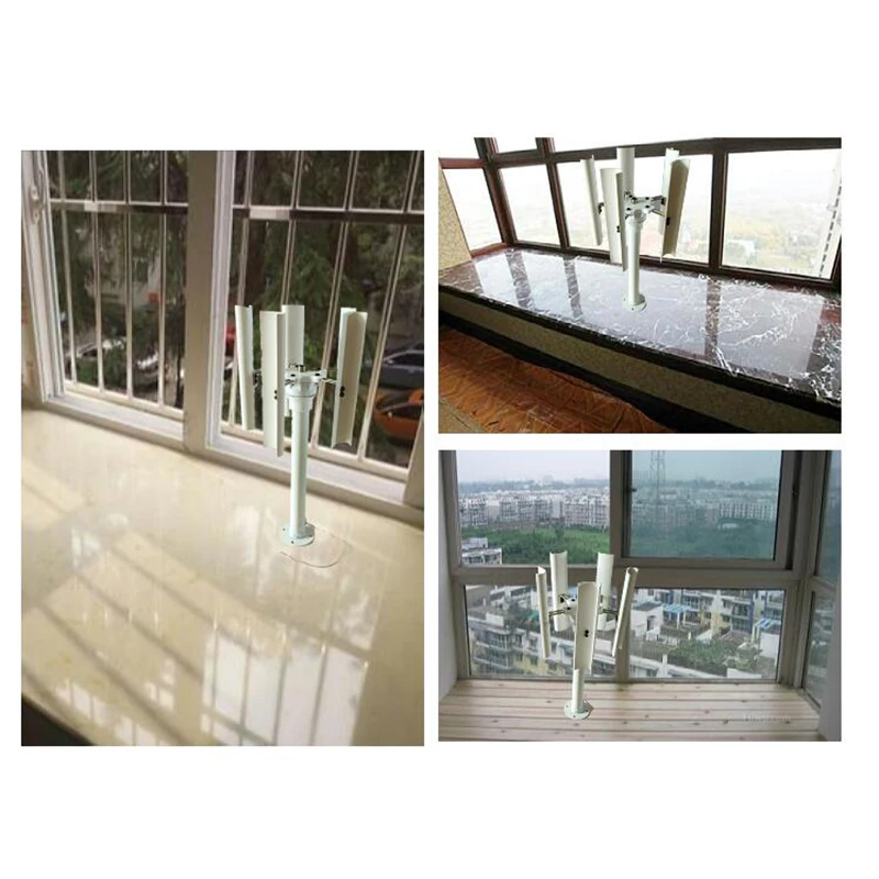 Gerador de vento de cinco lâminas vertical