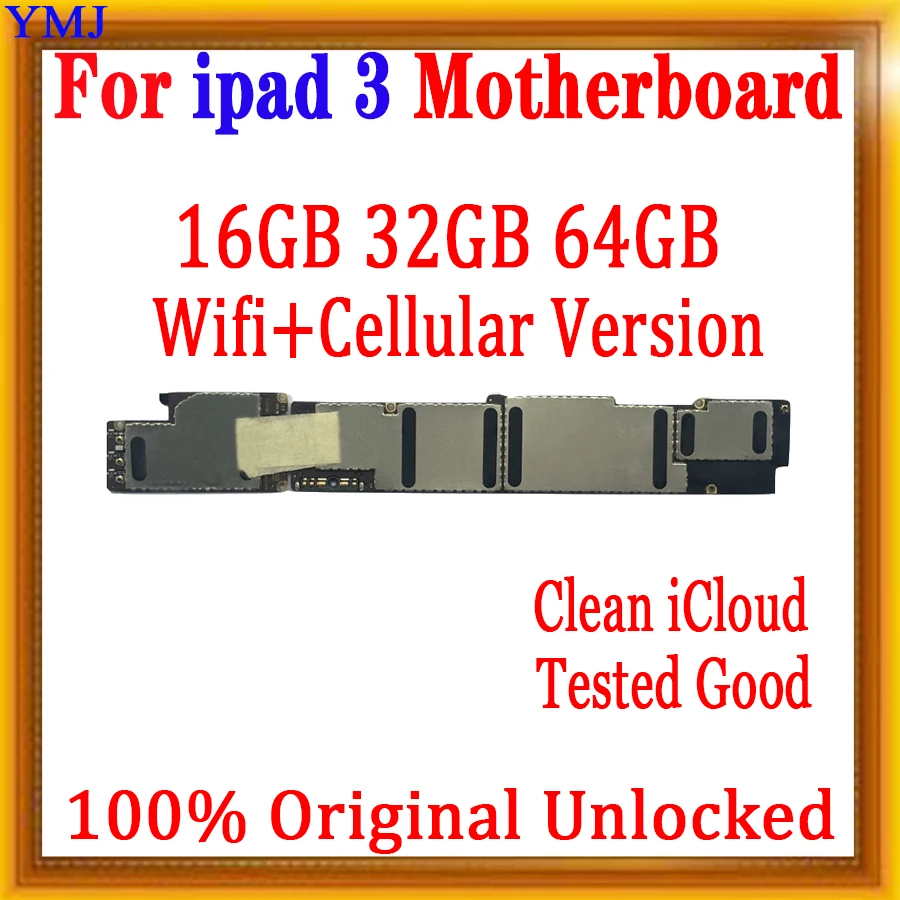 WIFI 3G сотовая Версия Оригинал для iPad 3 материнская плата разблокированная