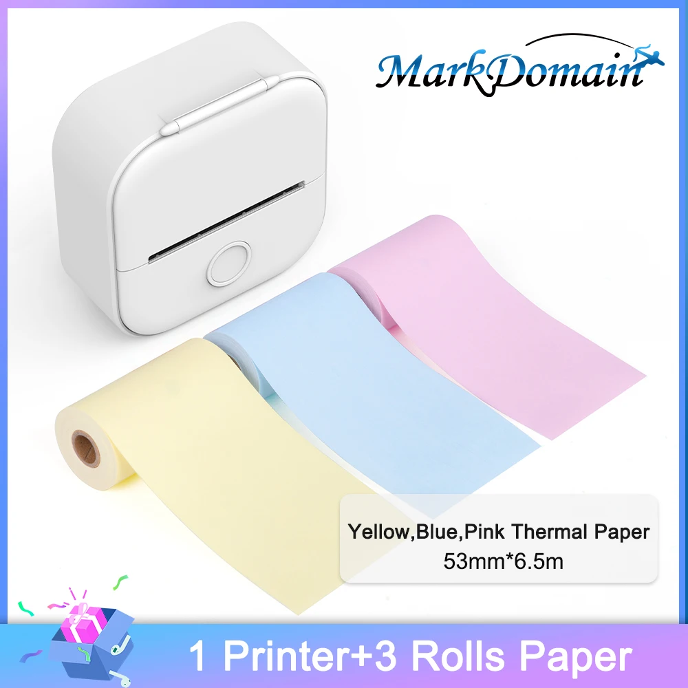 Mini impresora térmica portátil, máquina de impresión Compatible con  Bluetooth inalámbrica, para etiquetas fotográficas, sin tinta, Phomemo T02| Impresoras| - AliExpress