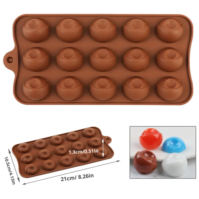 New Chocolate Molds Silicone Food Grade Non-stick Cake Baking Design Candy Mold SILICON 3D Mold Kitchen Gadget DIY Chocolate 8