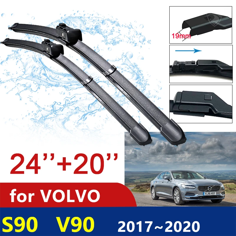 Für VOLVO S90 V90 2017 ~ 2020 S 90 V Scheibenwischer T4 T5 T6 T8 D3 D4 D5  AWD auto Wischer Klingen Auto Zubehör 2018 2019|Scheibenwischer| -  AliExpress