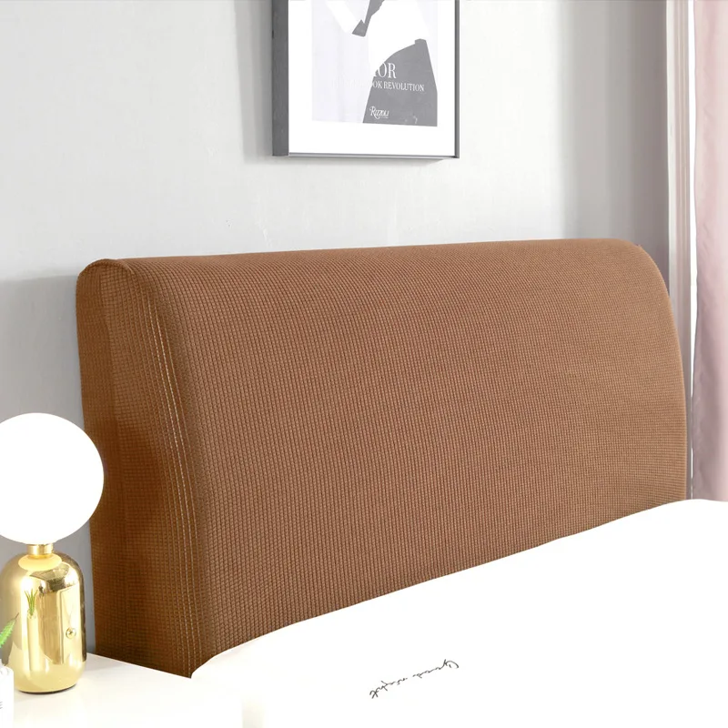 Bed Headboard Slipcover Protector Stretch Solid Color Dustproof Cover