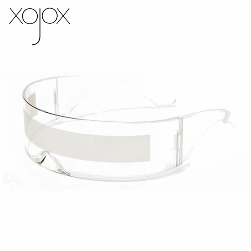 XojoX, забавные футуристические очки, костюм, солнцезащитные очки, Необычные Сиамские модные очки, вечерние солнцезащитные очки на Хэллоуин