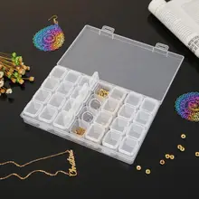 26/56 Griglie di Plastica Trasparente Scatola di Immagazzinaggio Scatola di Gioielli con Diamanti Perline Contenitore di Visualizzazione Scatola di Immagazzinaggio Della Cassa Pittura Diamante Perline Organizzatore(China)