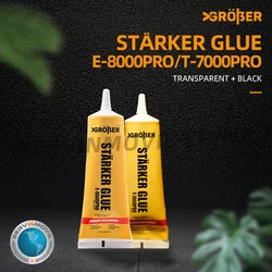 E8000 /T7000 pour écran tactile de téléphone portable, Transparent/noir, colle liquide forte, cuir Transparent, adhésif, 110ml 