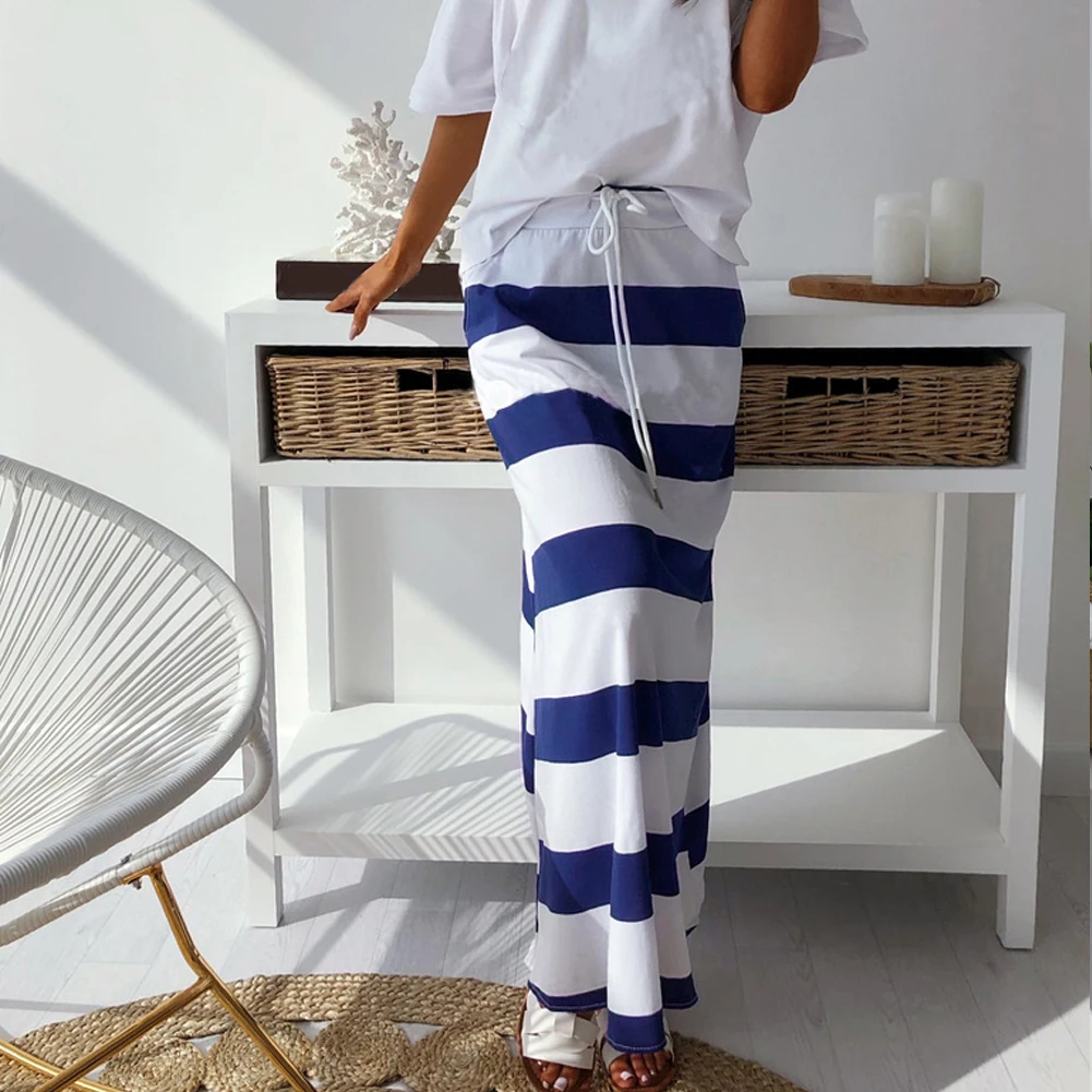 

Hot Sale Newest Womens Striped Stretchy Pencil Beach Cover-Ups Skirt Female Summer Fashion Sexy Cover-Ups Skirt Outfits
