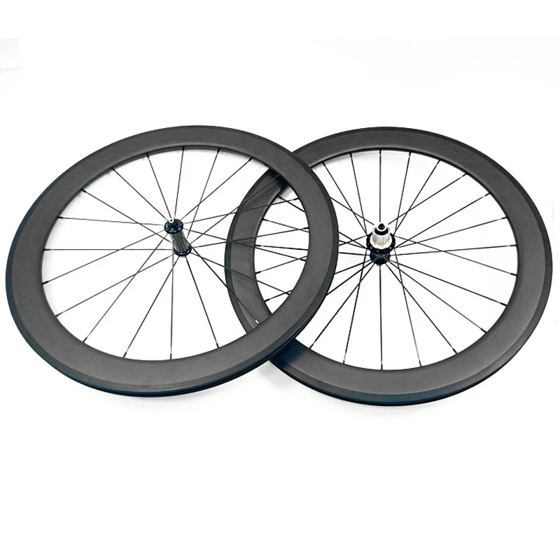 Carbon Road Wheelset 60x23mm wheels powerway R39 husb 3k matte 20/24 rims Clincher 700c bike 1432 spokes | Спорт и развлечения