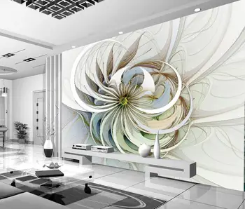 

[Self-Adhesive] 3D White Flower WG151 Wall Paper mural Wall Print Decal Wall Murals Belly