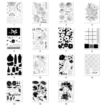 

flower Clear Silicone Stamp / seal for DIY Scrapbooking / Album Decorative Clear Stamp Sheets A195