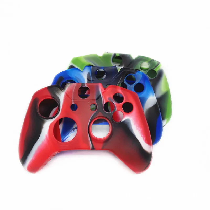 

Soft Silicone Rubber Protective Case Skin Cover For Microsoft Xbox one 1 Controller Anti-slip Camo Handle Case Game Accessories