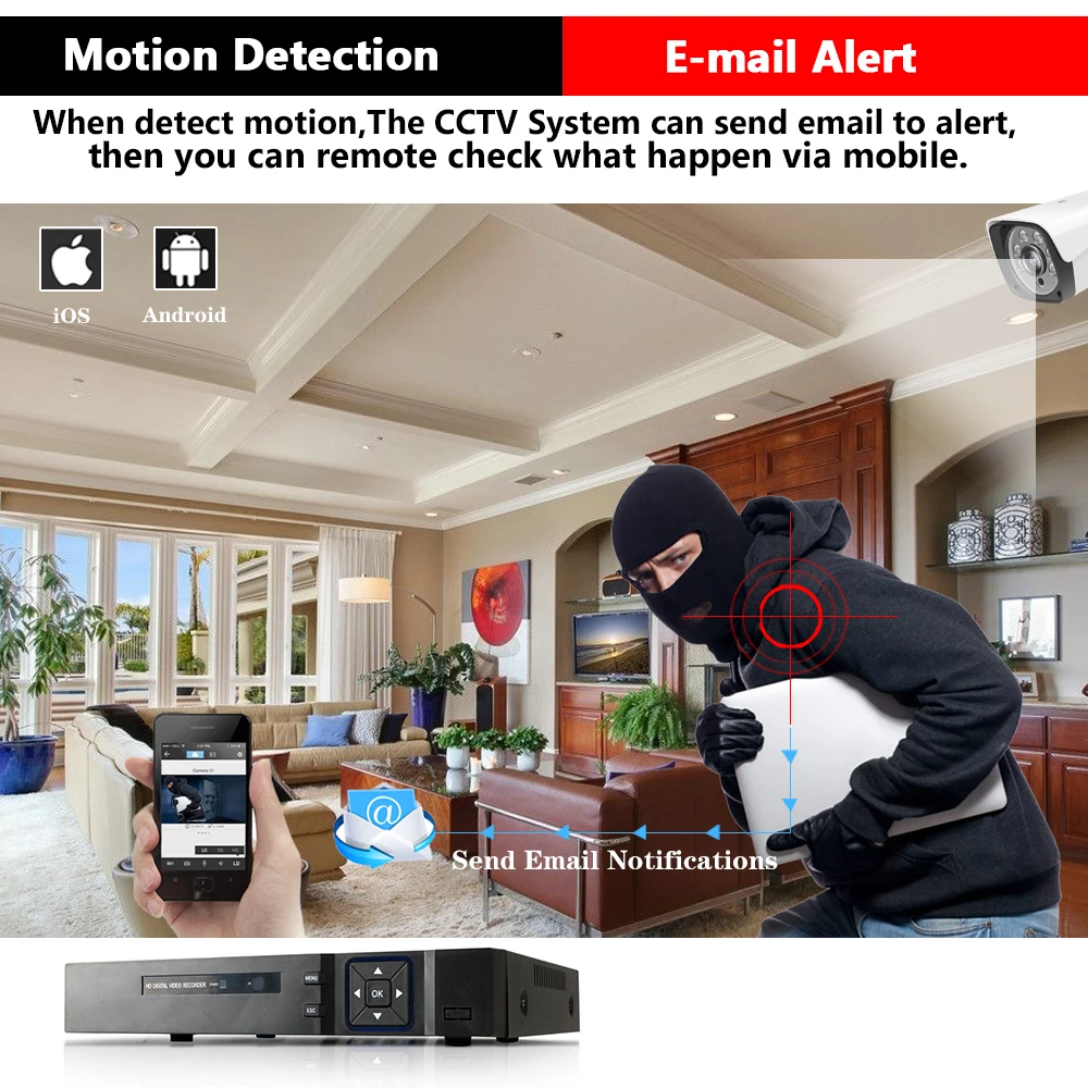 16 канальный AHD DVR 4MP 16CH AHD/CVI/TVI 4M CCTV видеорегистратор гибридный NVR HVR 5 в 1 для системы